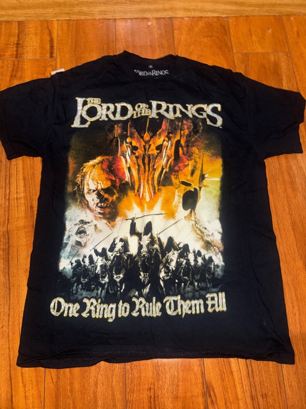 The Lord of the Rings Black Graphic Tee - One Ring to Rule Them All